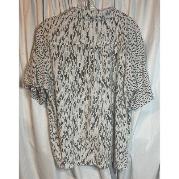 Kenneth Cole-New York Size L White and Green Mens Button Up - Picture 4 of 8